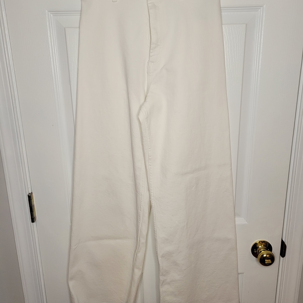 Zara Cream Flare & Wide Leg Jeans